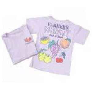 Wonder Nation Girls Farmers Market Graphic Tee